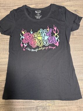 Beautiful Disaster “Glow” Ombre tee